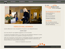 Tablet Screenshot of dr-t-gaertner.de